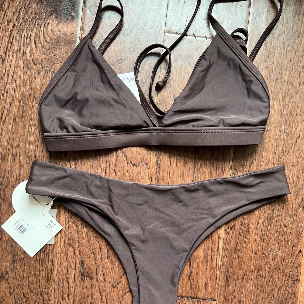 Kulani Kinis Chocolate new with tags women’s two piece bikini